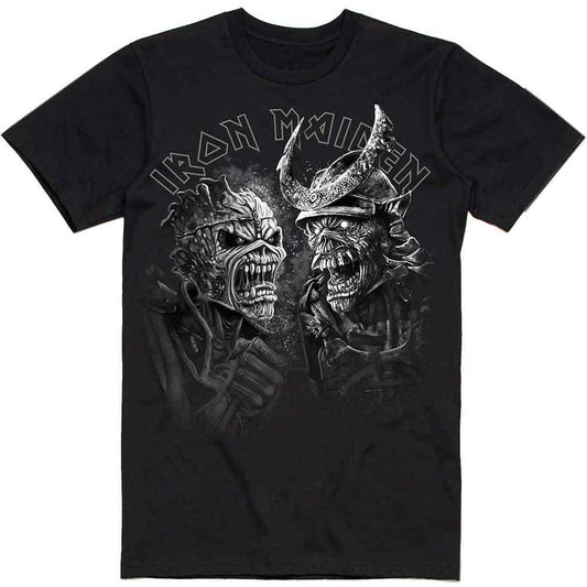 Iron Maiden - Senjutsu Large Grayscale Heads (T-Shirt) - Joco Records