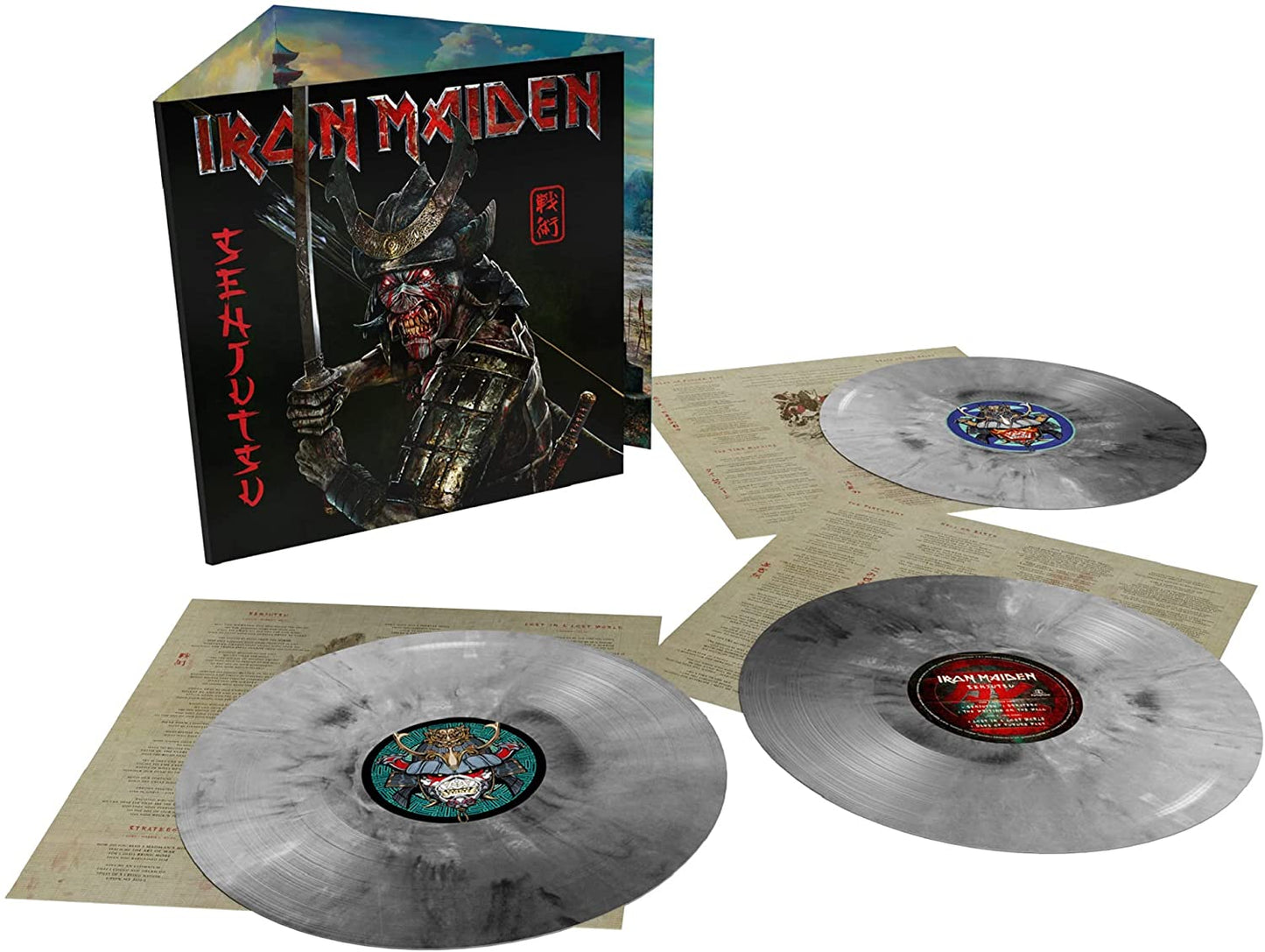 Iron Maiden - Senjutsu (Limited Edition, Silver & Black Marble Vinyl) (3 LP) - Joco Records