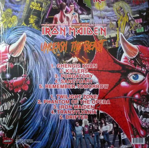 Iron Maiden - Unleash The Beast: Live At De Vereeniging Nijmegen, Netherlands 1981 (Limited Import, Green & Yellow Splatter Vinyl) (LP) - Joco Records