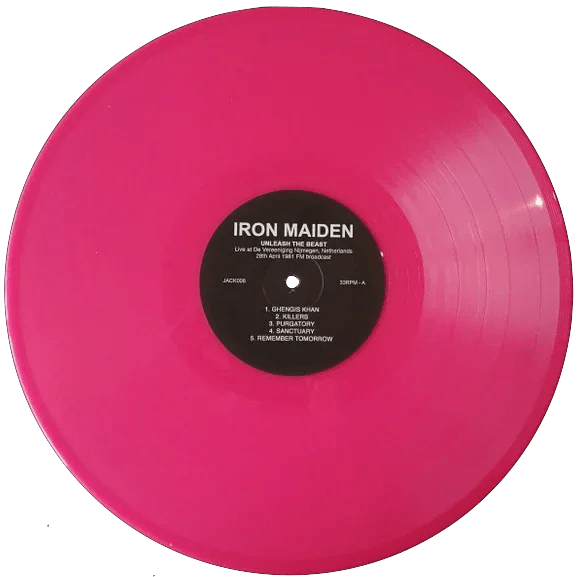 Iron Maiden - Unleash The Beast: Live in Netherlands - 28th, April 1981 FM Broadcast (Limited Import, Pink Vinyl) (LP) - Joco Records
