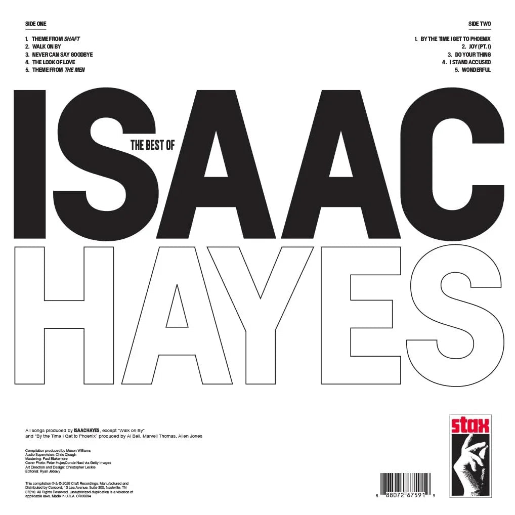 Isaac Hayes - The Best Of Isaac Hayes (2025 Remaster) (LP) - Joco Records