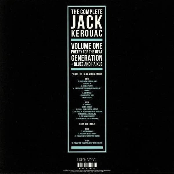 Jack Kerouac - The Complete Jack Kerouac, Vol. 1 (2 LP) - Joco Records