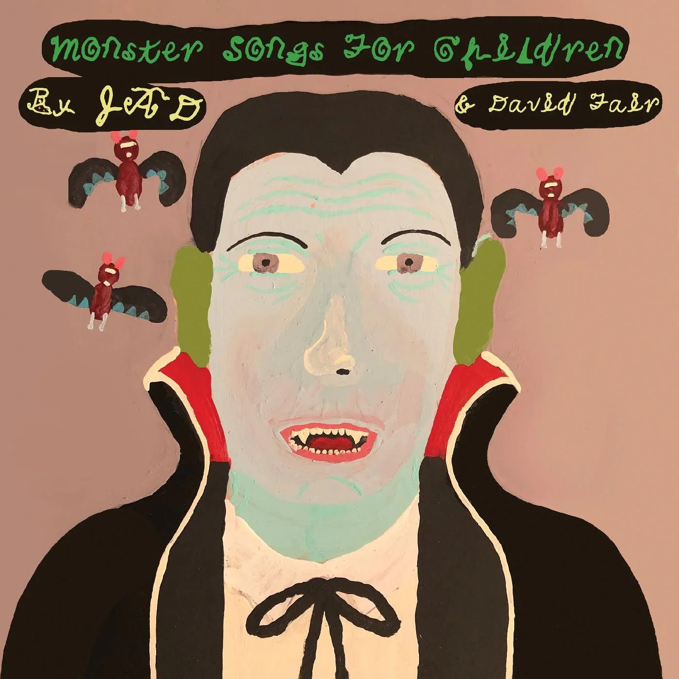 Jad & David Fair - Monster Songs For Children (Lime & Black Swirl Vinyl) (LP) - Joco Records