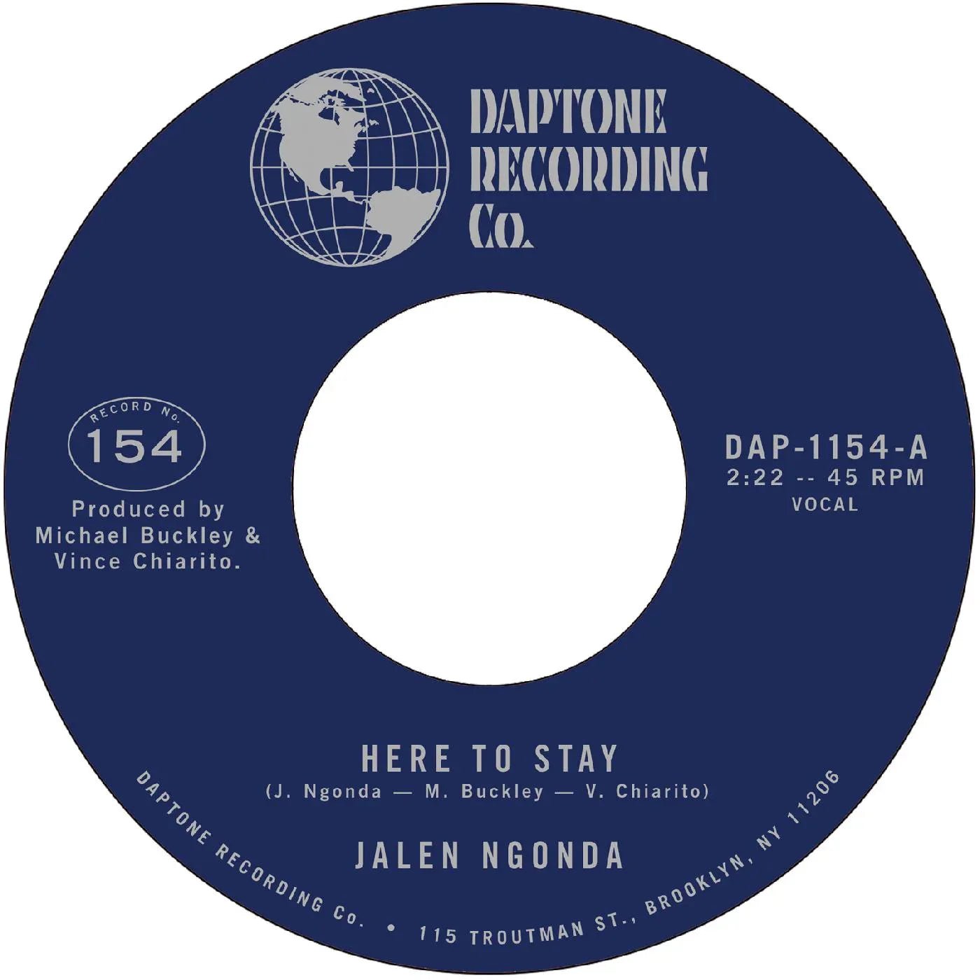 Jalen Ngonda - Here To Stay B/W If You Don't Want My Love (7-Inch Single) - Joco Records