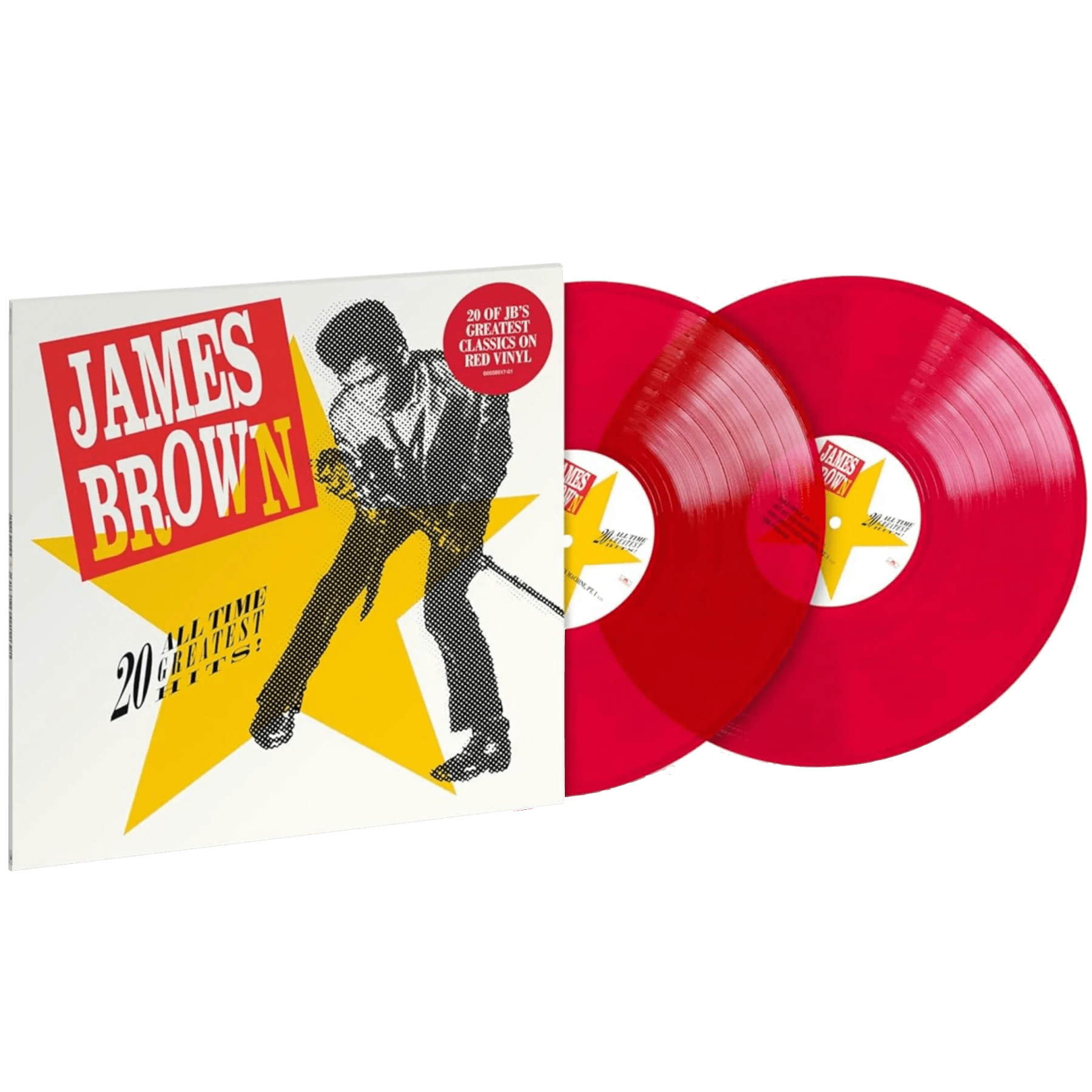 James Brown - 20 All-Time Greatest Hits! (Limited Edition, Red Vinyl) (2 LP) - Joco Records