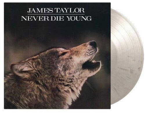 James Taylor - Never Die Young (Limited Edition Import, 180 Gram White & Black Marble Vinyl) (LP) - Joco Records