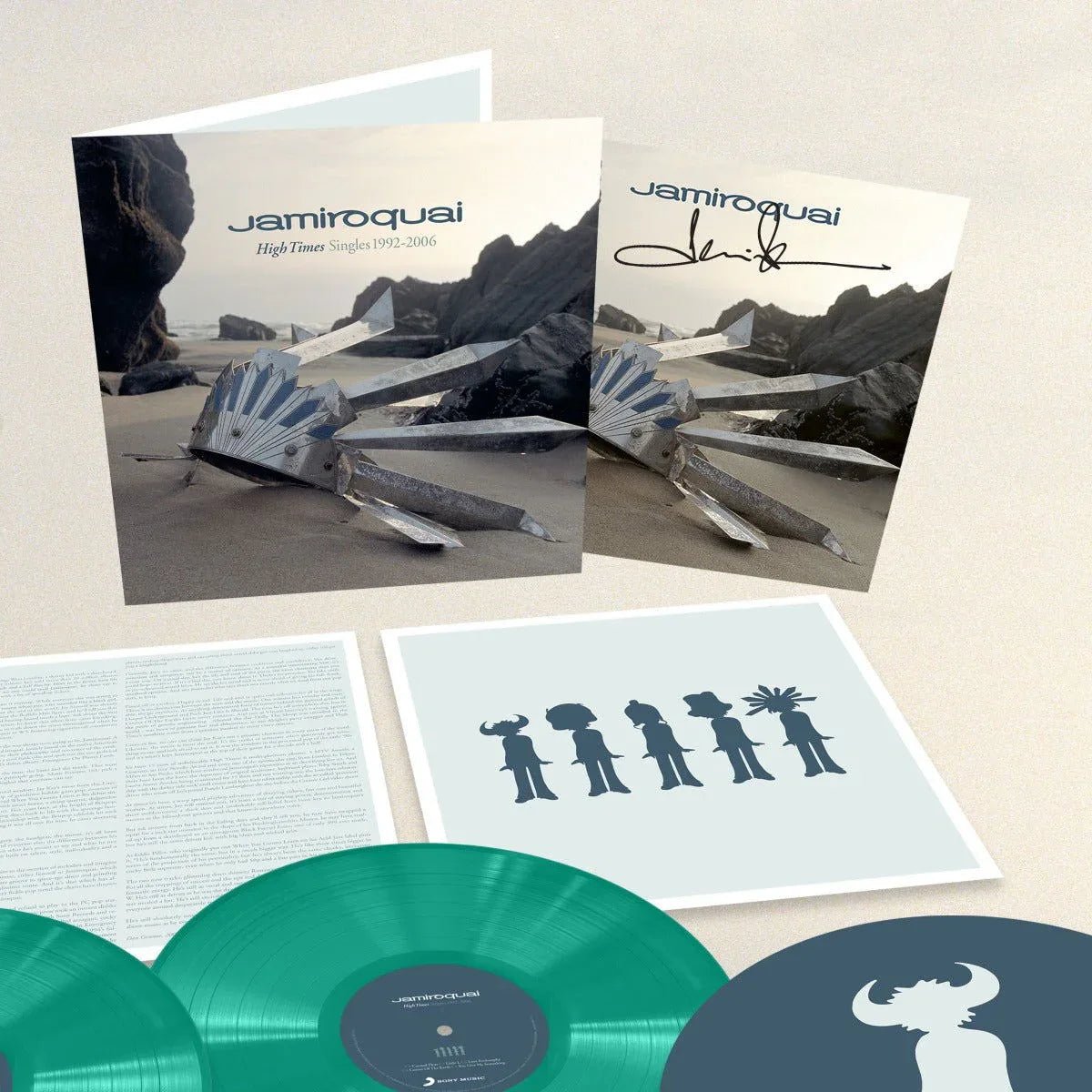Jamiroquai - High Times: Singles 1992-2006 (Limited Edition, Green Marble Vinyl) (Autographed Insert, Import) (2 LP) - Joco Records