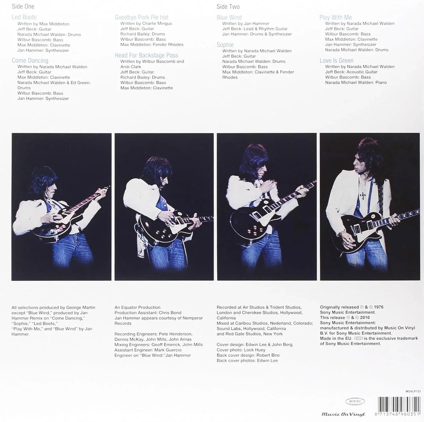 Jeff Beck - Wired (Remastered, 180 Gram) (LP) - Joco Records