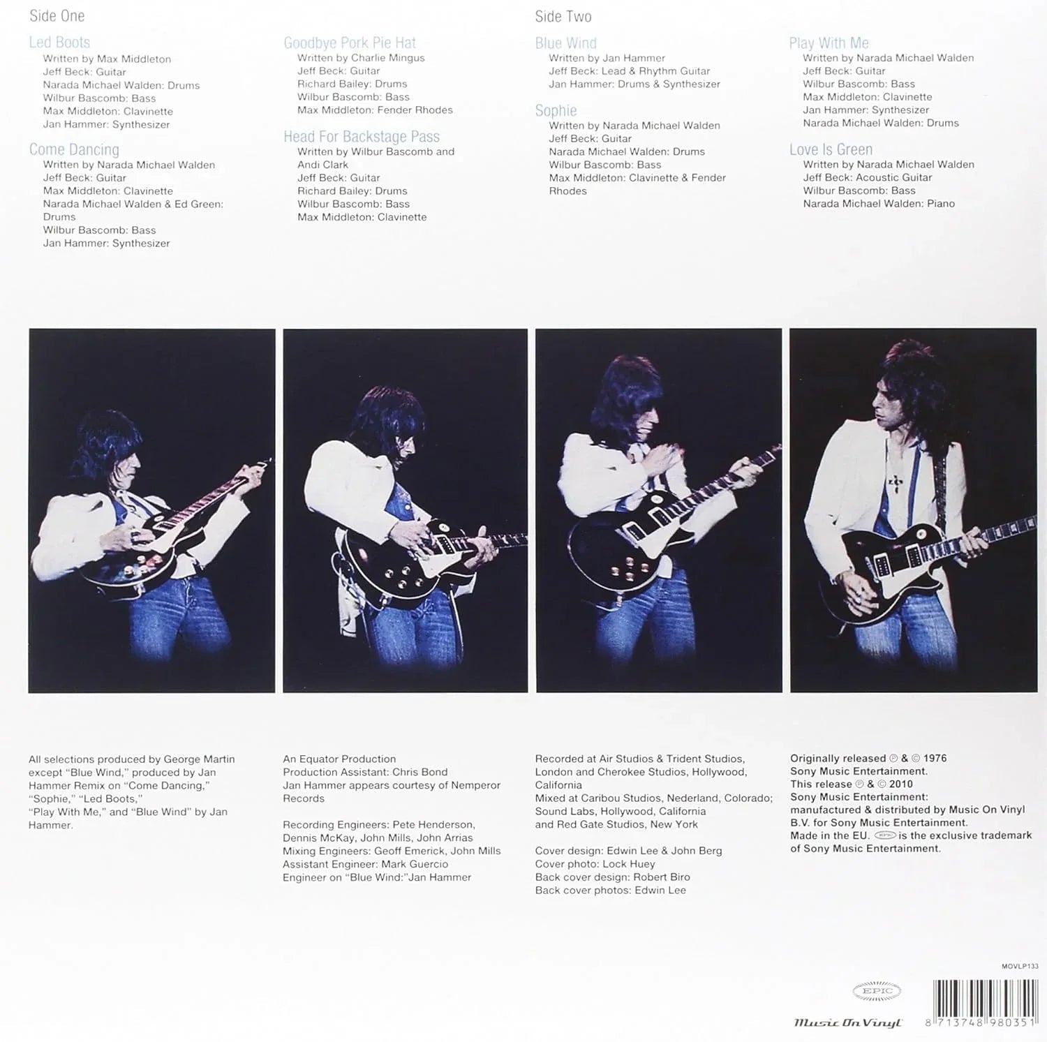 Jeff Beck - Wired (Remastered, 180 Gram) (LP) - Joco Records