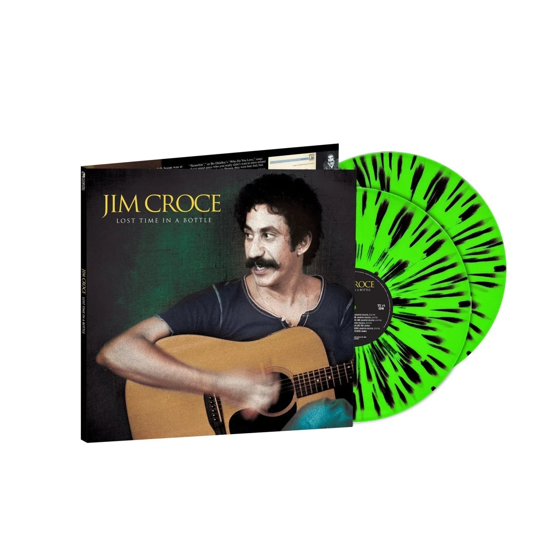 Jim Croce - Lost Time In A Bottle (Limited Edition) (Lime Green & Black Splatter Vinyl) (2 LP) - Joco Records