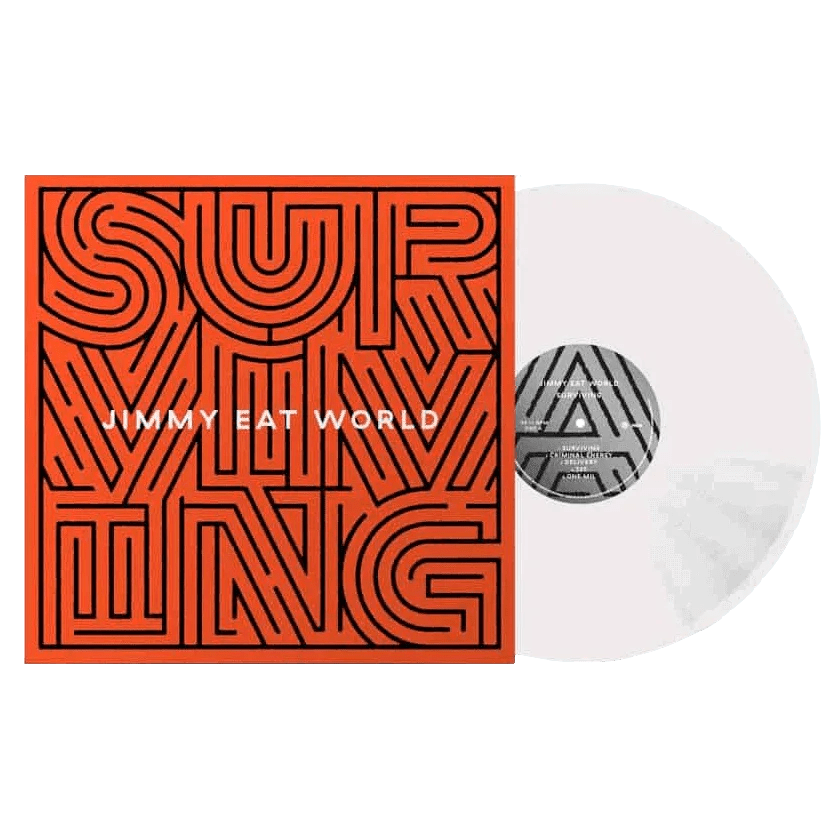 Jimmy Eat World - Surviving (Indie Exclusive, 140 Gram, White Marble Vinyl) (LP) - Joco Records