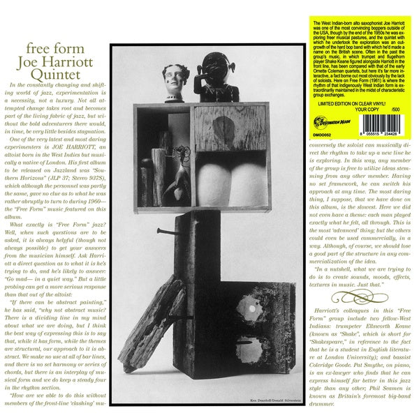 JOE HARRIOTT QUINTET - Free Form