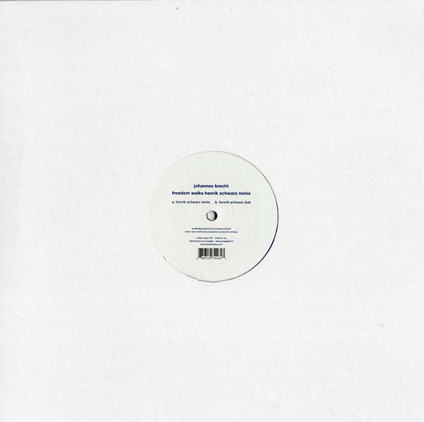 Johannes Brecht - Freedom Walks Henrik Schwarz Remix (12 - Inch Vinyl) - Joco Records