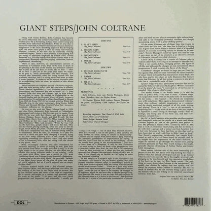 John Coltrane - Giant Steps (Gatefold, 180 Gram) (LP) - Joco Records