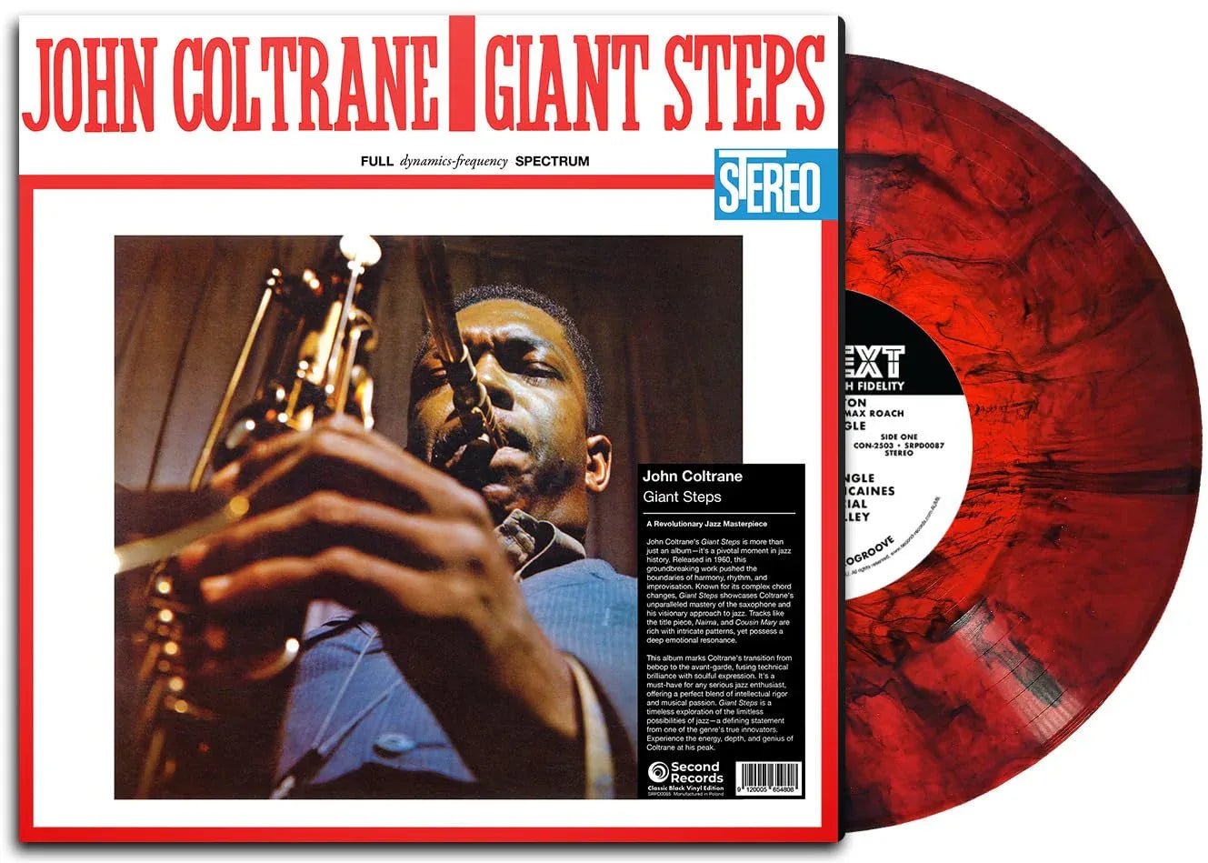 John Coltrane - Giant Steps (Limited Edition, Red Marble Color Vinyl) (LP) - Joco Records