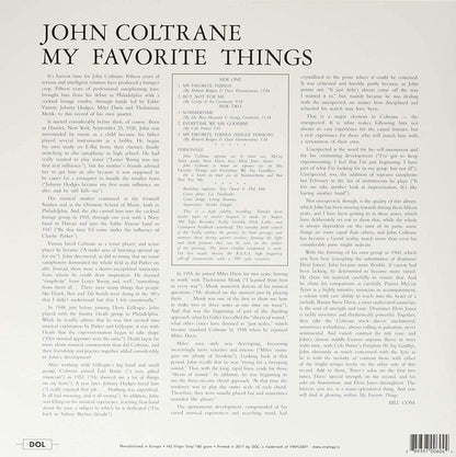 John Coltrane - My Favorite Things (Limited Edition, Remastered, 180 Gram, Blue Vinyl) (LP) - Joco Records