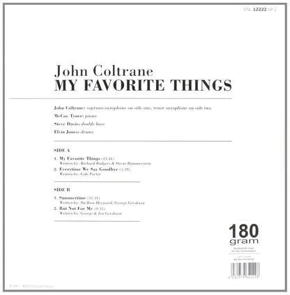 John Coltrane - My Favourite Things (Import, 180 Gram) (LP) - Joco Records