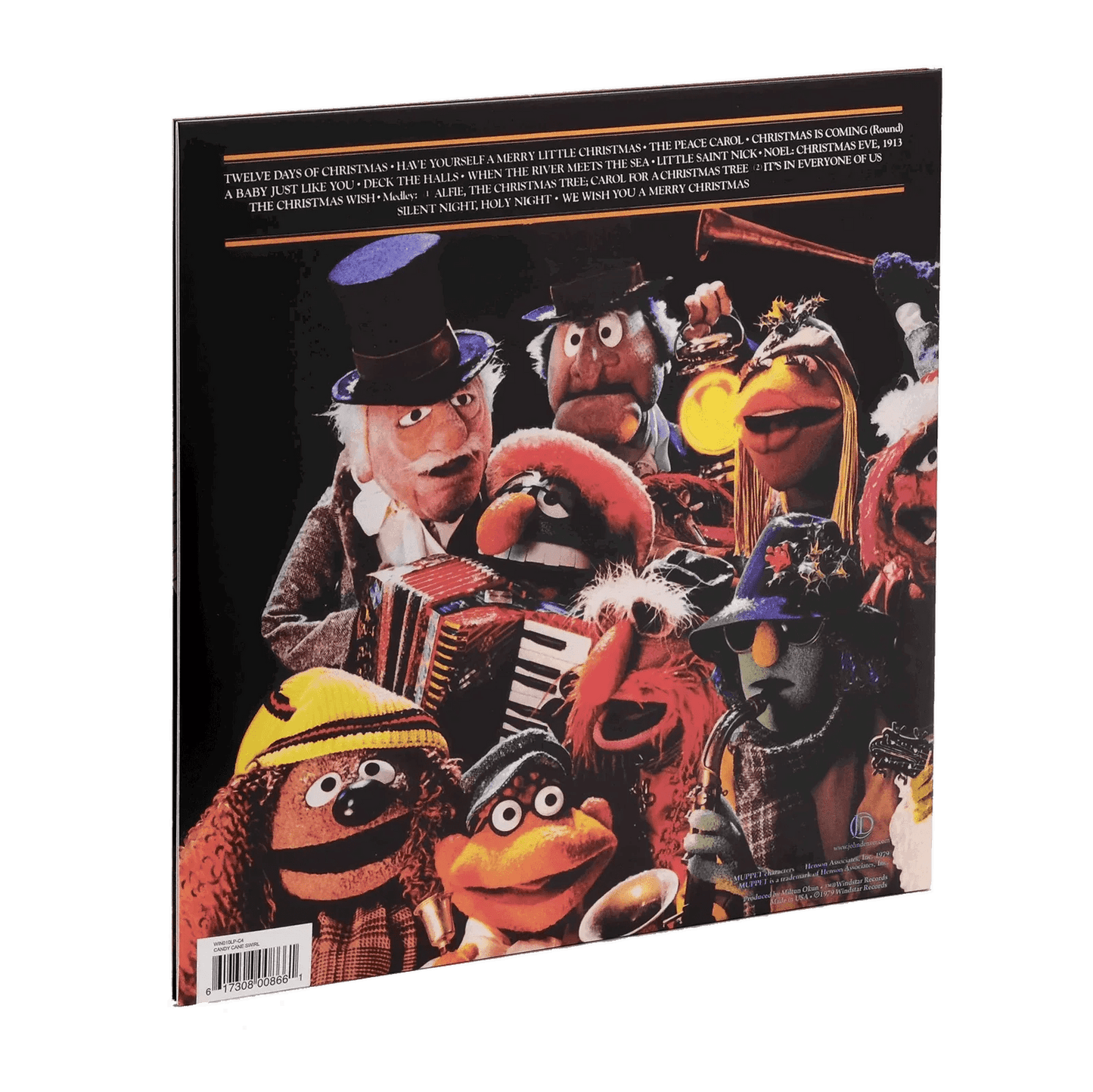 John Denver & The Muppets - A Christmas Together (Indie Exclusive, Candy Cane Swirl Vinyl) (LP) - Joco Records