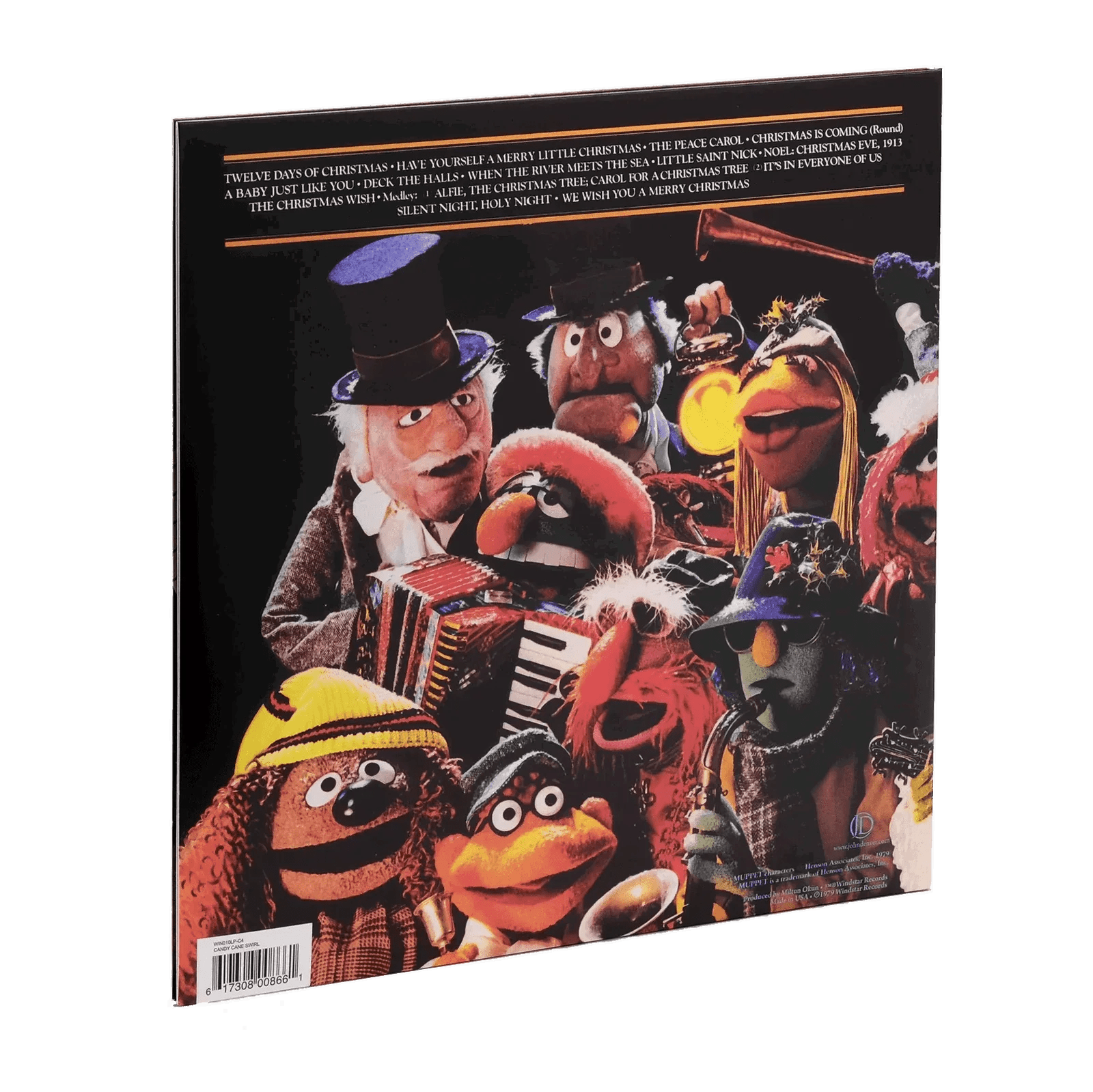 John Denver & The Muppets - A Christmas Together (Indie Exclusive, Candy Cane Swirl Vinyl) (LP) - Joco Records