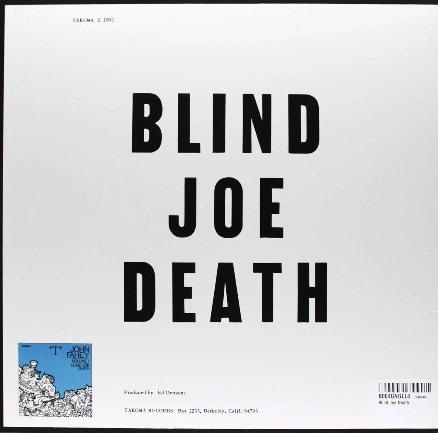John Fahey - Blind Joe Death (LP) - Joco Records