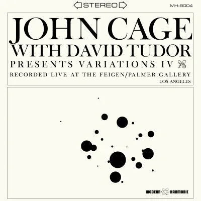 John With David Tudor Cage - Variations Iv (Clear Vinyl) (LP) - Joco Records