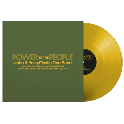 John Lennon & Yoko Plastic Ono Band - Power To The People: Live at the One To One Concert (RSD Exclusive, Yellow Vinyl) (EP)