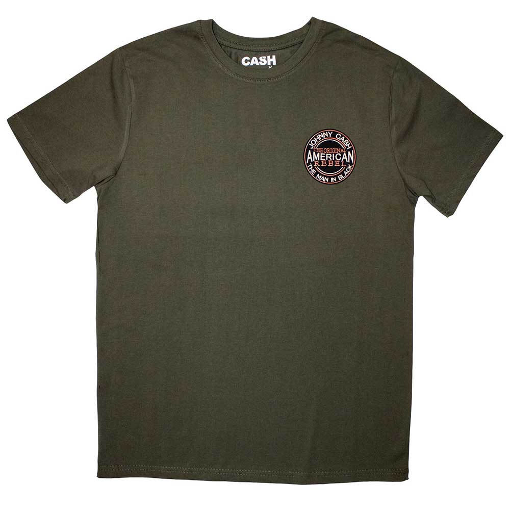 Johnny Cash - Mini American Rebel Logo (T-Shirt) - Joco Records
