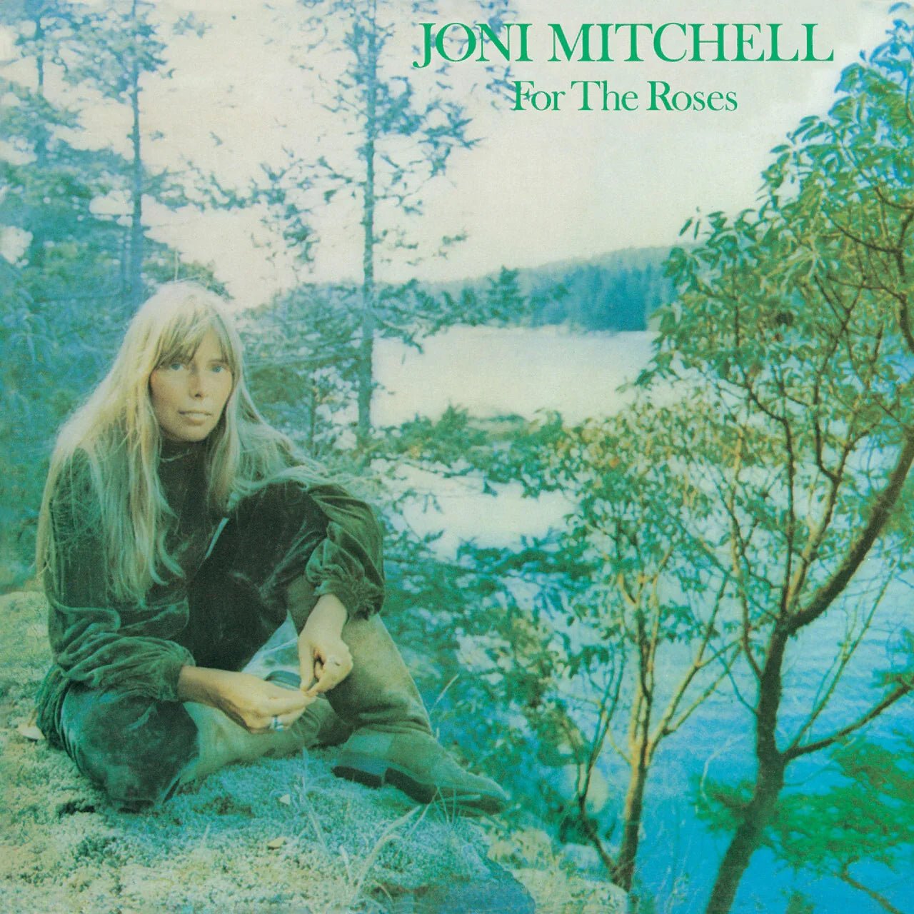 Joni Mitchell - For The Roses (Limited Edition, Transparent Aqua Vinyl) (LP) - Joco Records
