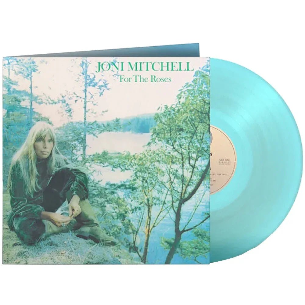 Joni Mitchell - For The Roses (Limited Edition, Transparent Aqua Vinyl) (LP) - Joco Records