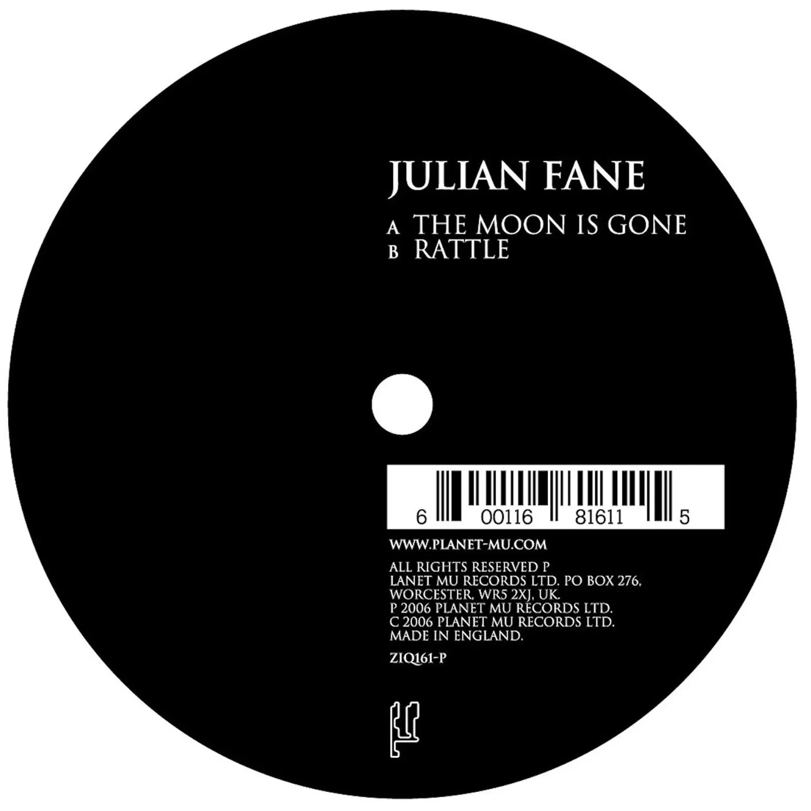 Julian Fane - The Moon Is Gone - 7" (7-Inch Single) - Joco Records