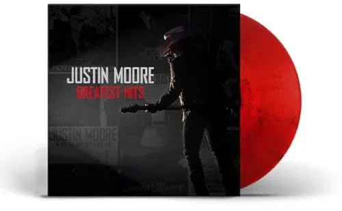 Justin Moore - Greatest Hits (Red Smoke Vinyl) (LP) - Joco Records
