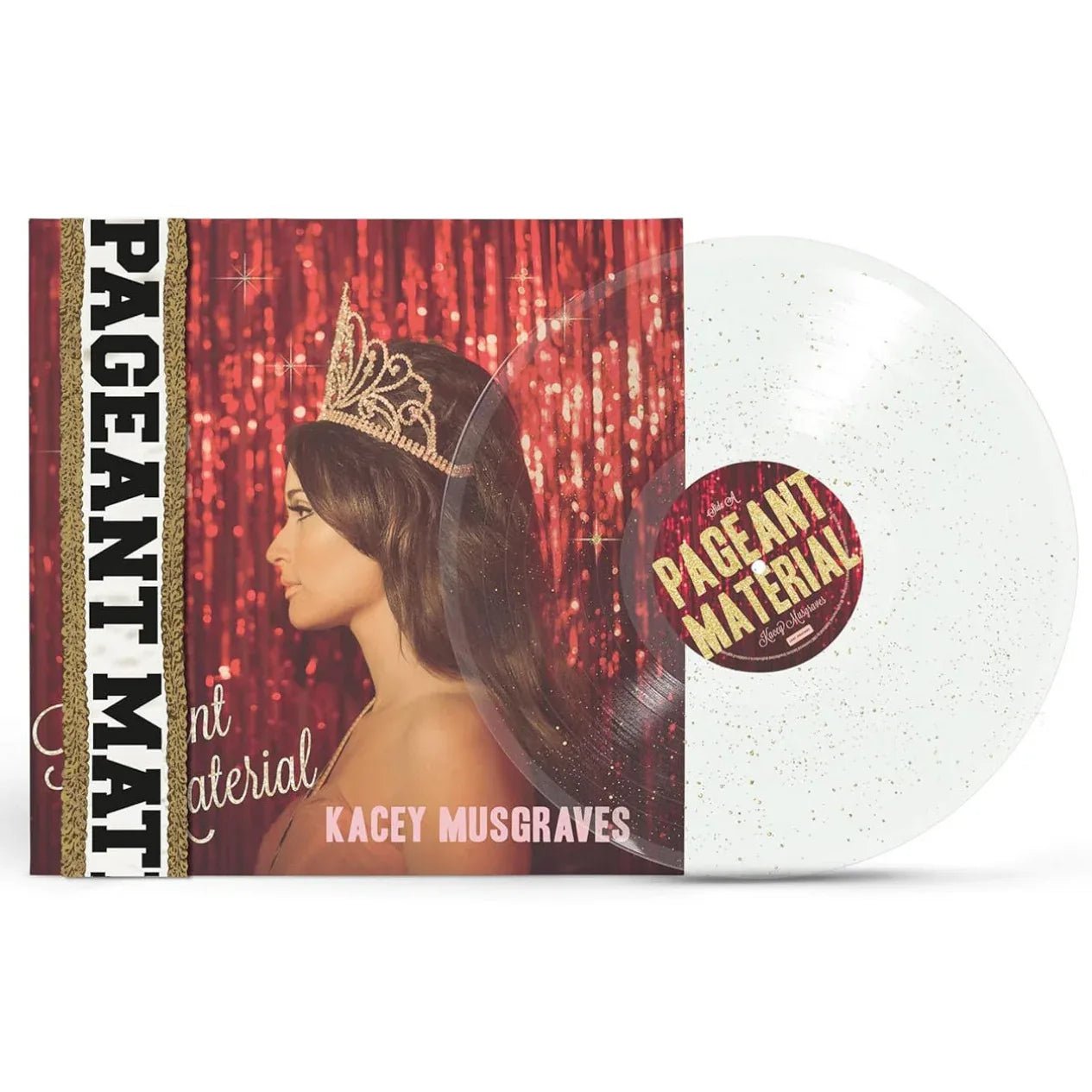 Kacey Musgraves - Pageant Material (10 Year Anniversary) (Clear Gold Glitter Vinyl) (LP) - Joco Records
