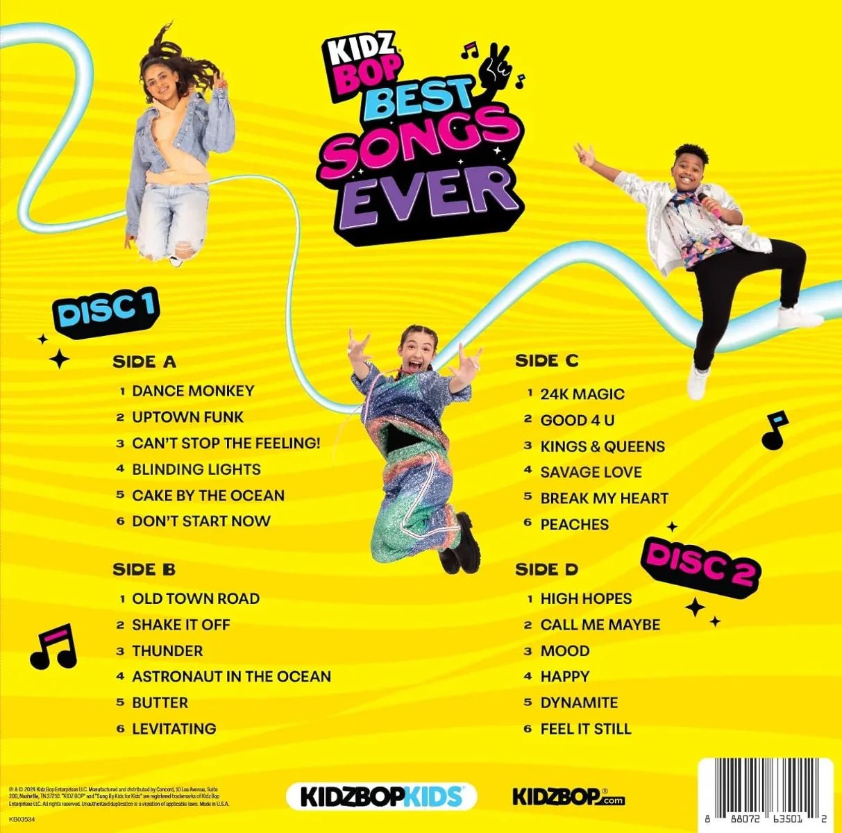 Kidz Bop Kids - Best Songs Ever (Limited Edition, Translucent Blue Vinyl) (2 LP) - Joco Records