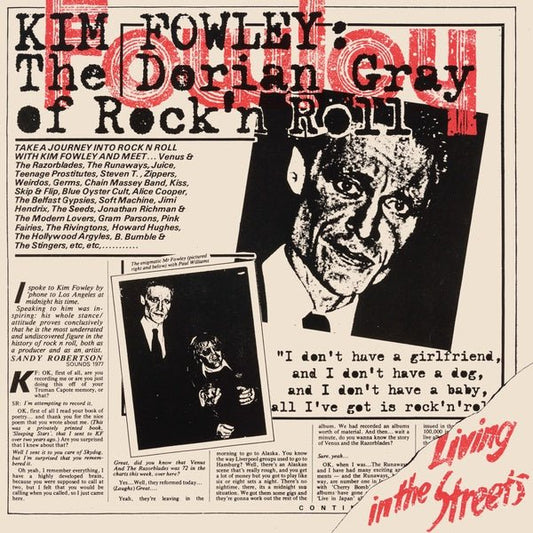 Kim Fowley - Living In The Streets (LP) - Joco Records