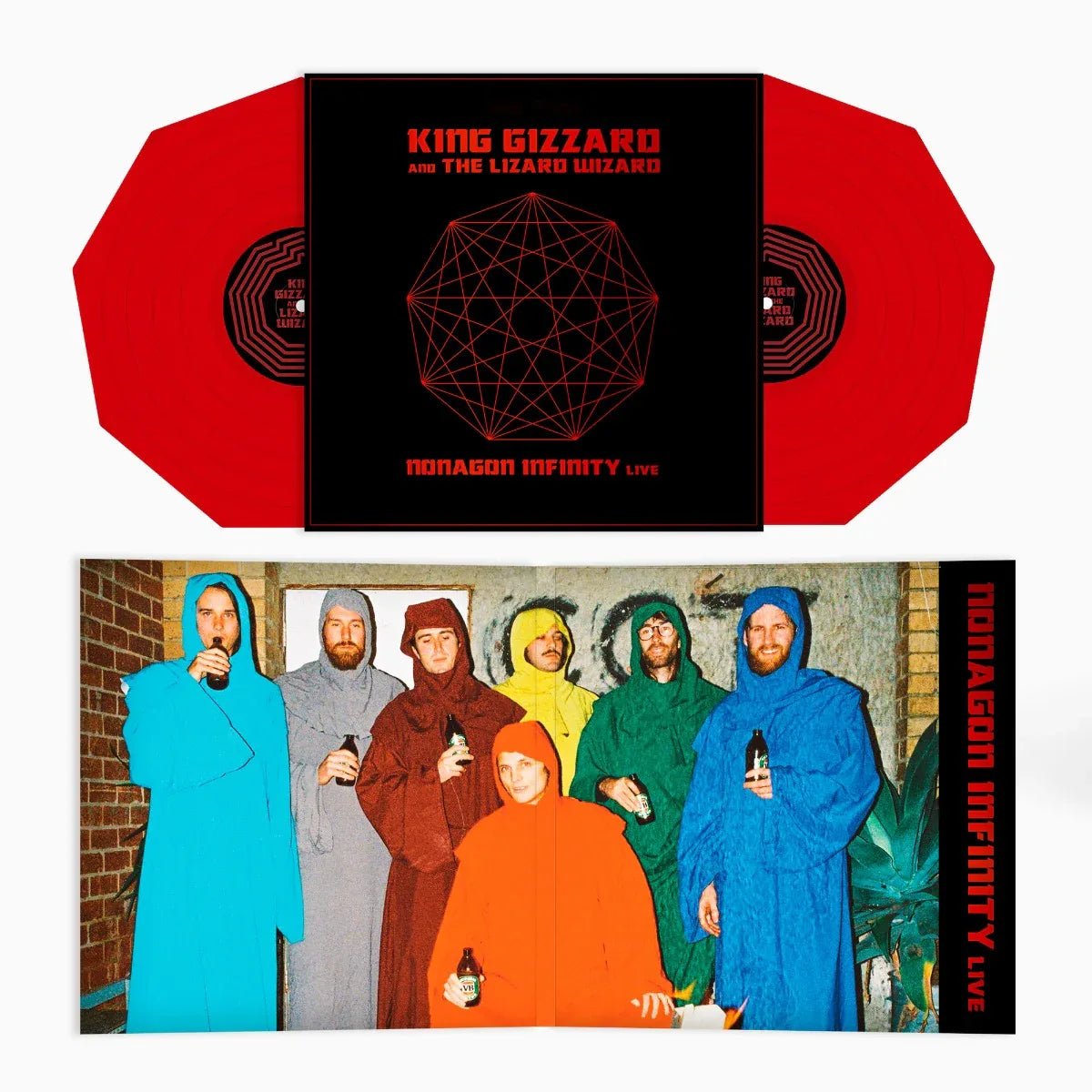 King Gizzard and the Lizard Wizard - Nonagon Infinity Live (Indie Exclusive, Red Vinyl) (2 LP) - Joco Records