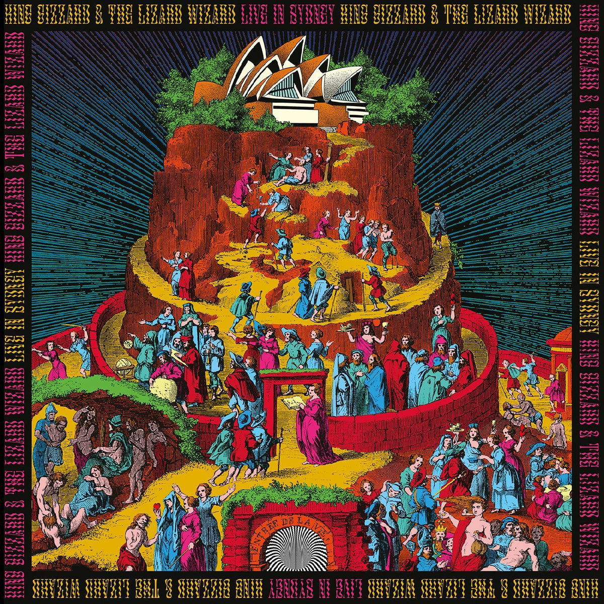 King Gizzard & The Lizard Wizard - Live In Sydney (Fuzz Club Official Bootleg, Pink, Gold & Blue Vinyl) (3 LP) - Joco Records