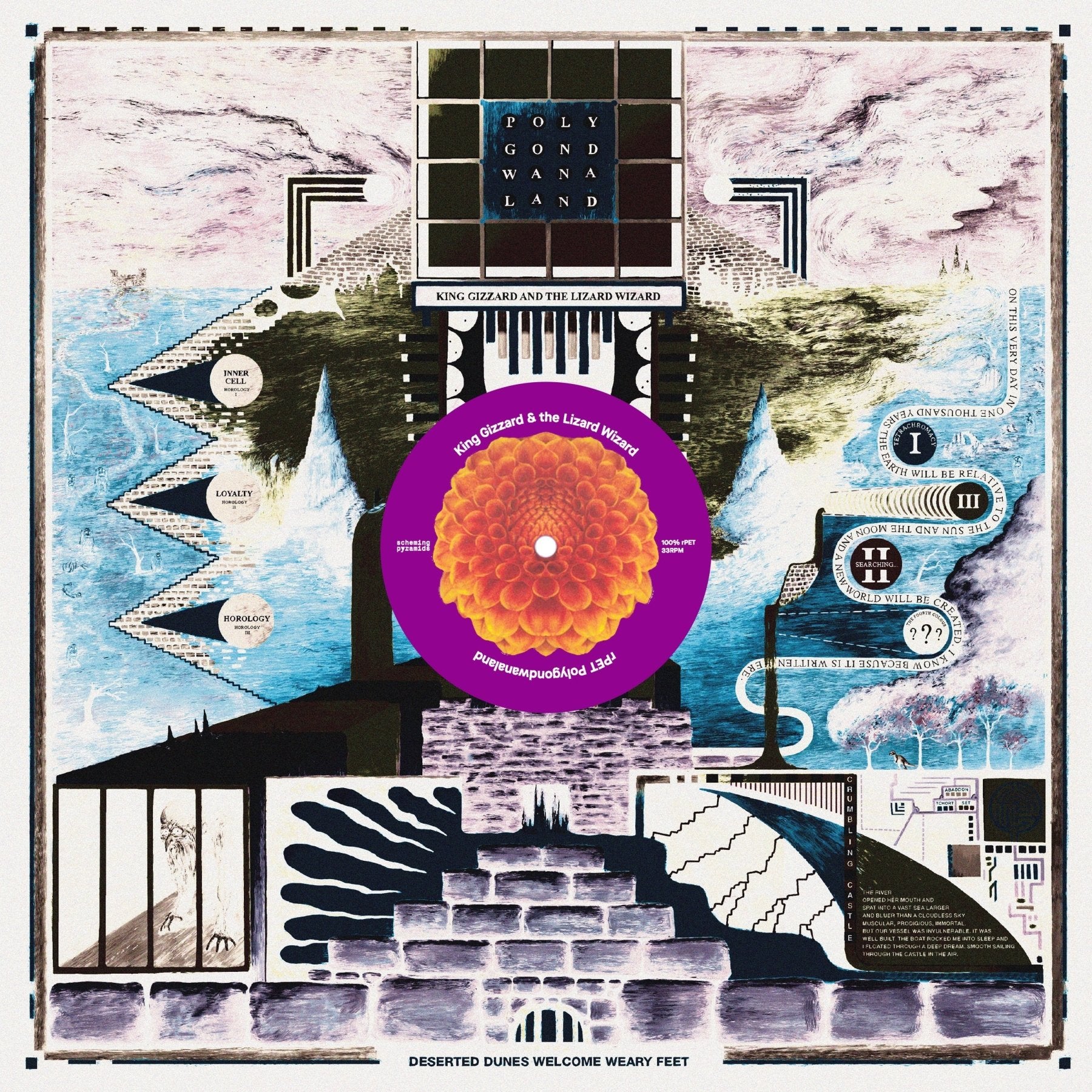 King Gizzard & The Lizard Wizard - Polygondwanaland (100% Recycled Plastic (r-PET), 180 Gram Translucent Purple) (LP) - Joco Records