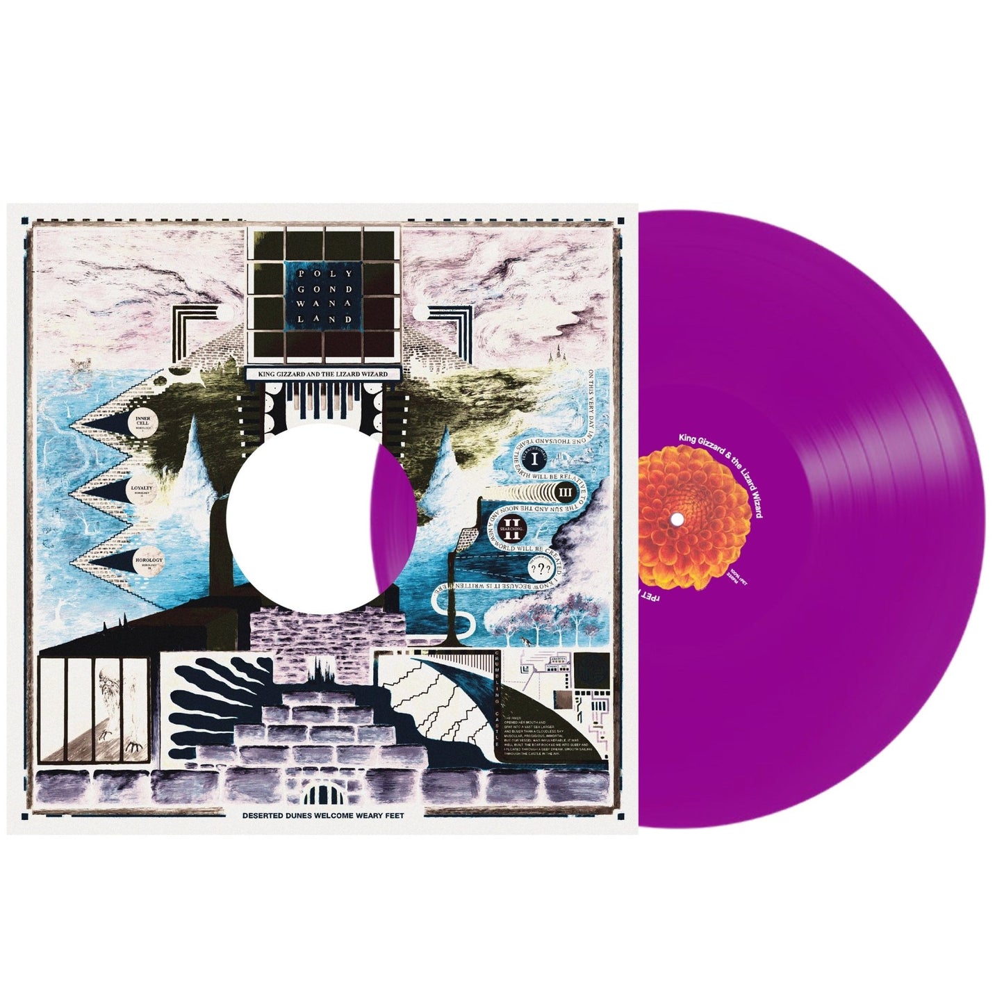 King Gizzard & The Lizard Wizard - Polygondwanaland (100% Recycled Plastic (r-PET), 180 Gram Translucent Purple) (LP) - Joco Records