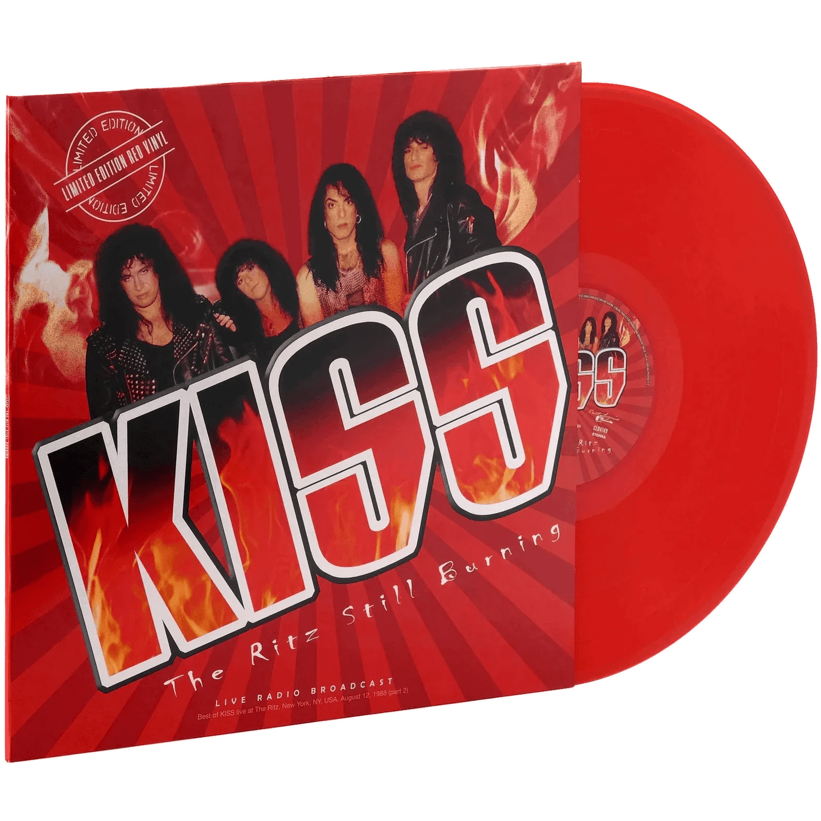 Kiss - The Ritz Still Burning (Limited Edition Broadcast Import, Red Vinyl) (LP) - Joco Records