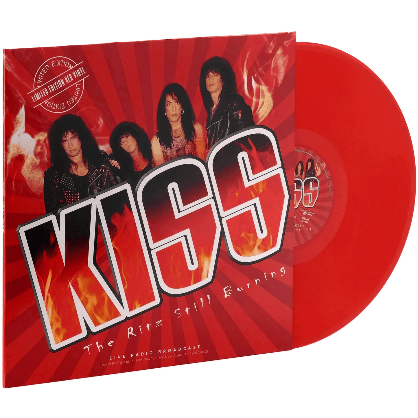 Kiss - The Ritz Still Burning (Limited Edition Broadcast Import, Red Vinyl) (LP) - Joco Records