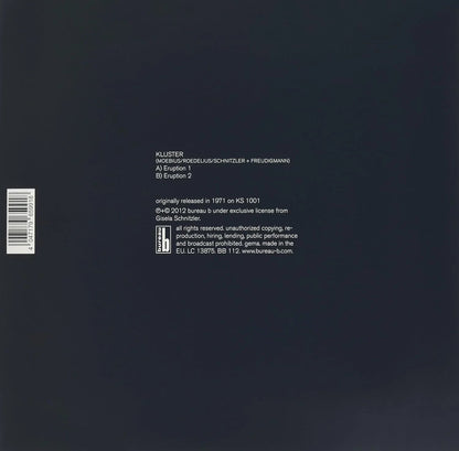 Kluster - Schwarz (Eruption) (Remastered, Import) (LP) - Joco Records