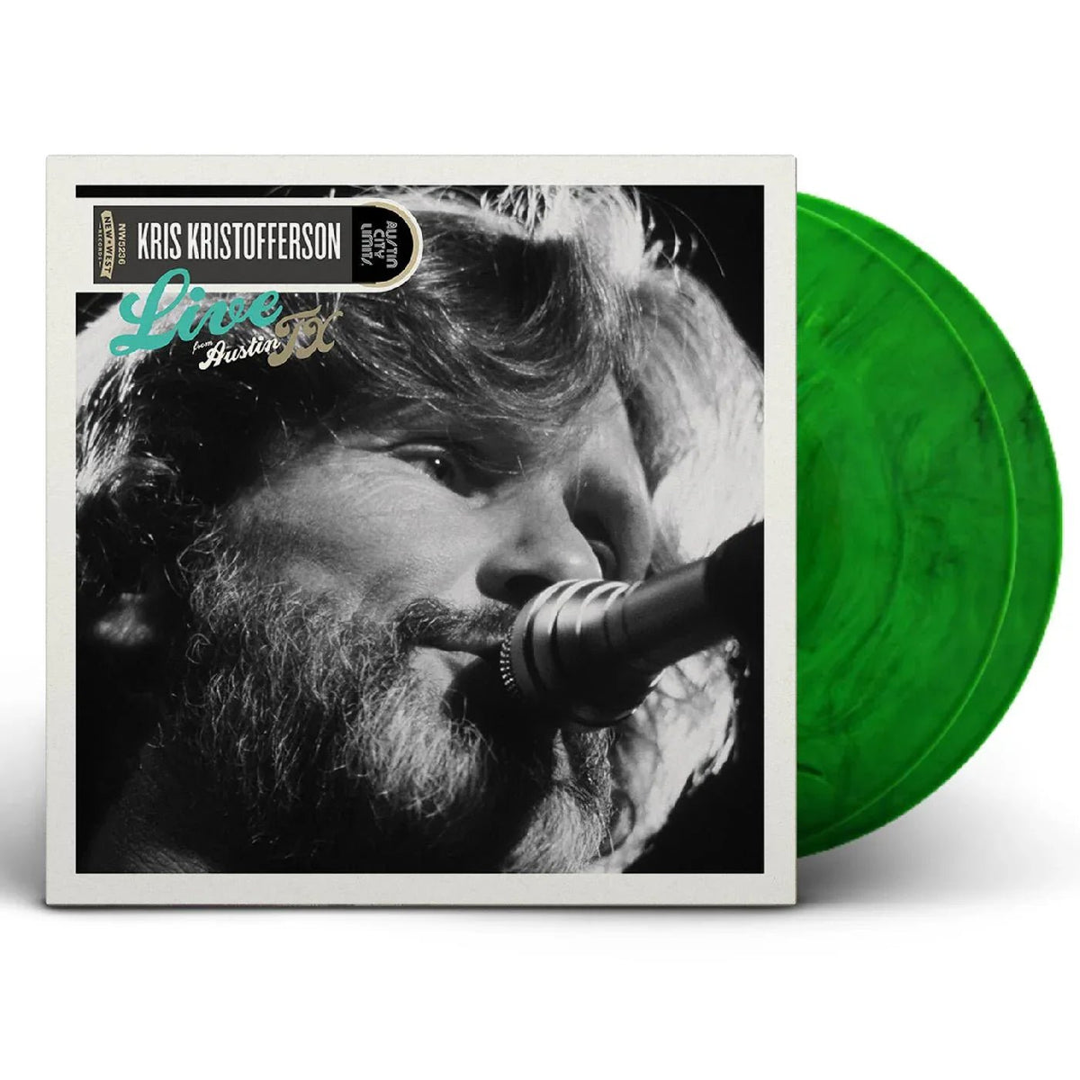 Kris Kristofferson - Live From Austin, Tx (Green & Grey Splatter Vinyl) (2 LP) - Joco Records