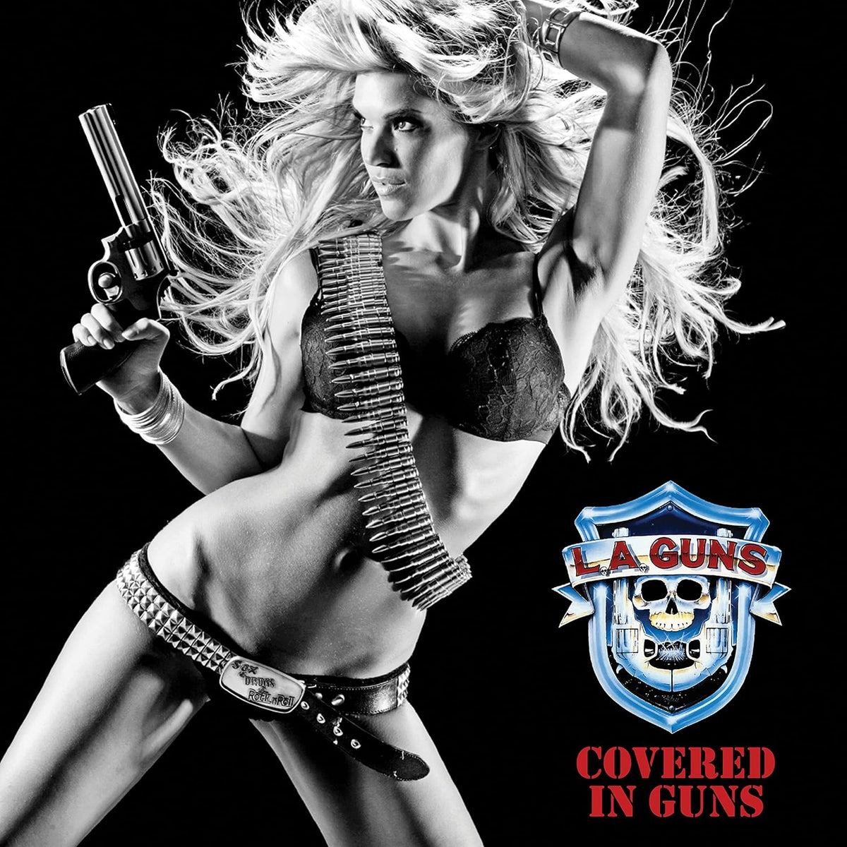 L.A. Guns - Covered In Guns (Limited Edition, Red & Blue Vinyl) (LP) - Joco Records