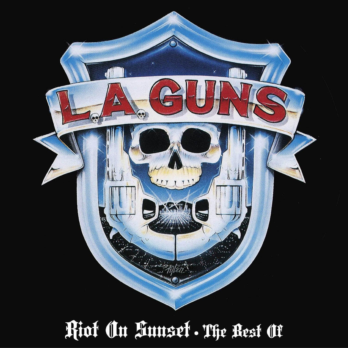 L.A. Guns - Riot On Sunset: The Best Of (Limited Edition, Purple Marble Vinyl) (LP) - Joco Records