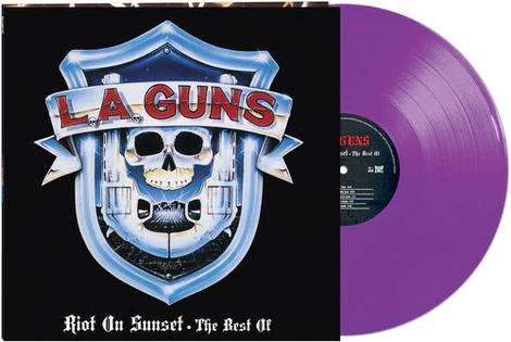 L.A. Guns - Riot On Sunset: The Best Of (Purple Marble Color Vinyl, Limited Edition, Gatefold LP Jacket) - Joco Records