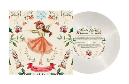 Laufey - A Very Laufey Holiday: The Santa Claus Is Comin’ To Town Edition (Snow Globe Glitter 7-inch Vinyl) - Joco Records