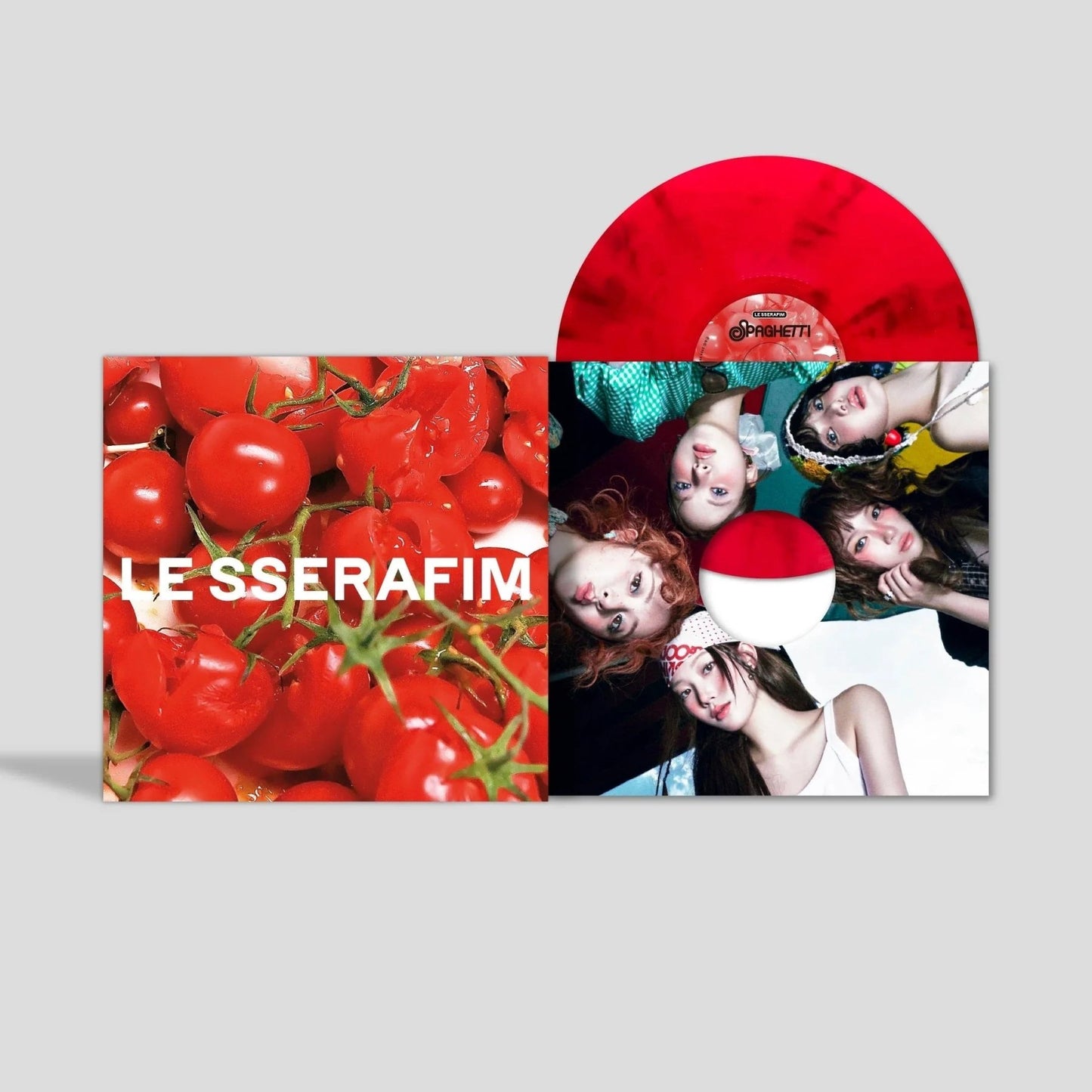 Le Sserafim - 1St Single Album "Spaghetti" (Indie Exclusive) (Tomato Red Vinyl) - Joco Records