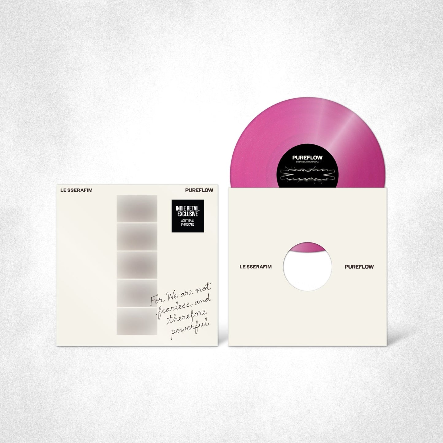 Le Sserafim - 2ND Studio Album ‘Pureflow’ Pt.1 Vinyl (Indie Exclusive, Hot Pink Glitter Vinyl) (LP) - Joco Records
