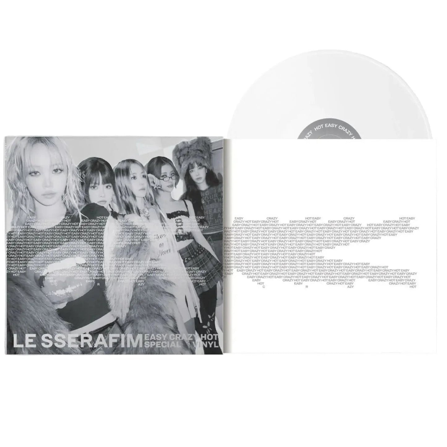 Le Sserafim - Easy-Crazy-Hot (Limited Edition, Silver White Vinyl) (LP) - Joco Records