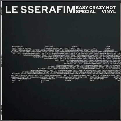 Le Sserafim - Easy-Crazy-Hot' Special Vinyl (Indie Exclusive, Carbon Black) (LP) - Joco Records